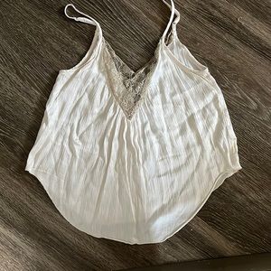 White satin/lace cami from American Eagle